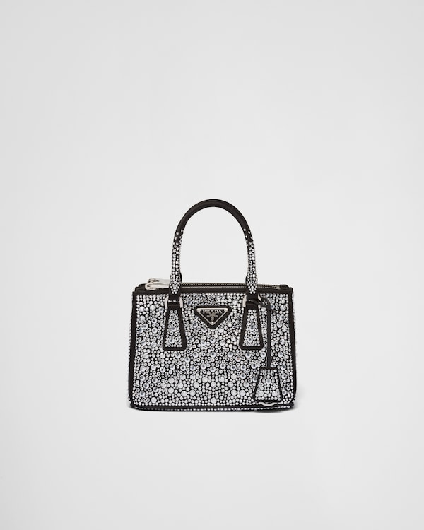 Prada Galleria mini duchesse bag with crystals - Metal Prada Galleria mini duchesse bag with crystals - Metal