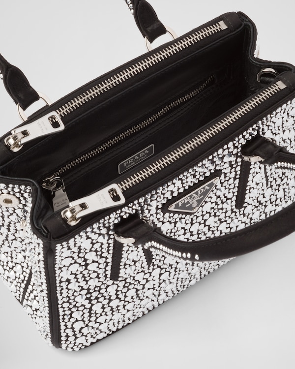 Prada Galleria mini duchesse bag with crystals - Metal Prada Galleria mini duchesse bag with crystals - Metal