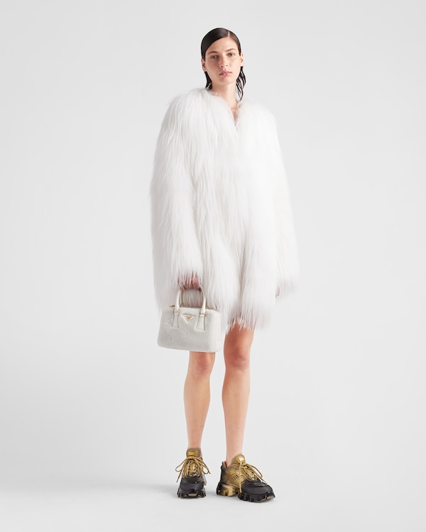 Mini bolsa Prada Galleria em pele de carneiro Mini bolsa Prada Galleria em pele de carneiro