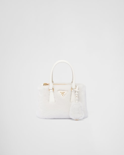 shearling mini bag prada