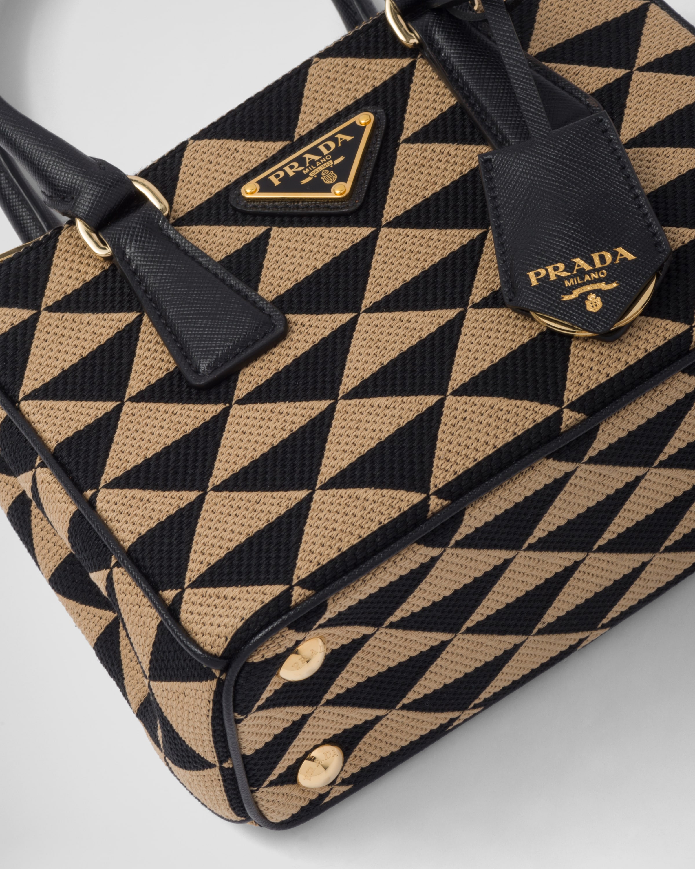 Prada checked clearance bag