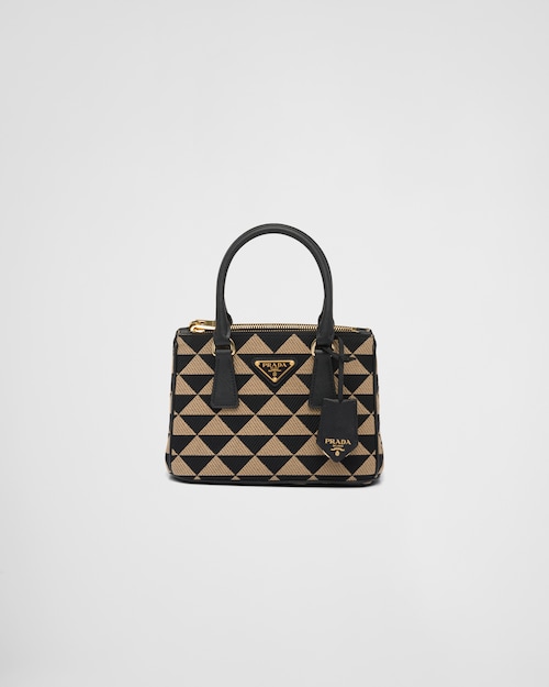 Prada Prada Symbole embroidered fabric mini bag 1