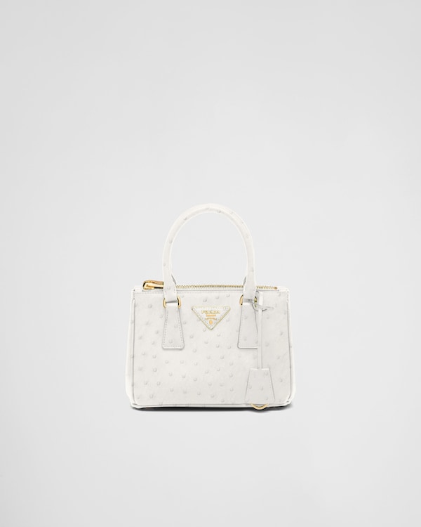 Mini sac Prada Galleria en cuir d’autruche Mini sac Prada Galleria en cuir d’autruche