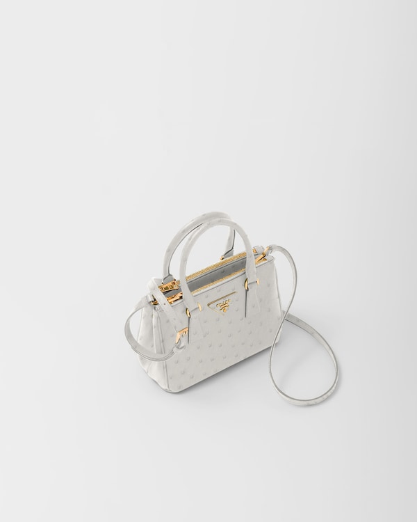 Mini sac Prada Galleria en cuir d’autruche Mini sac Prada Galleria en cuir d’autruche