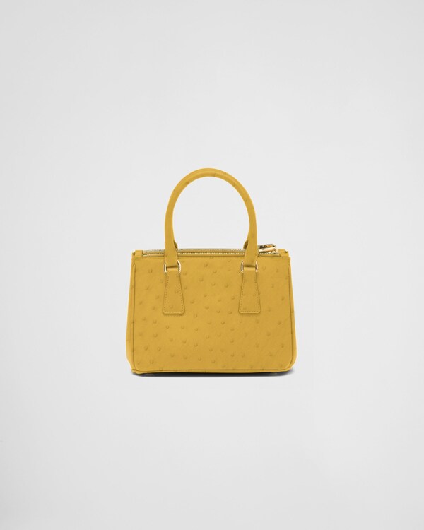 Borsa Prada Galleria mini in struzzo Borsa Prada Galleria mini in struzzo