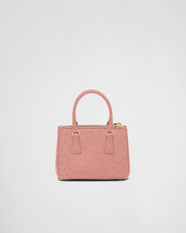 Prada Galleria 鸵鸟皮迷你手袋 Prada Galleria 鸵鸟皮迷你手袋