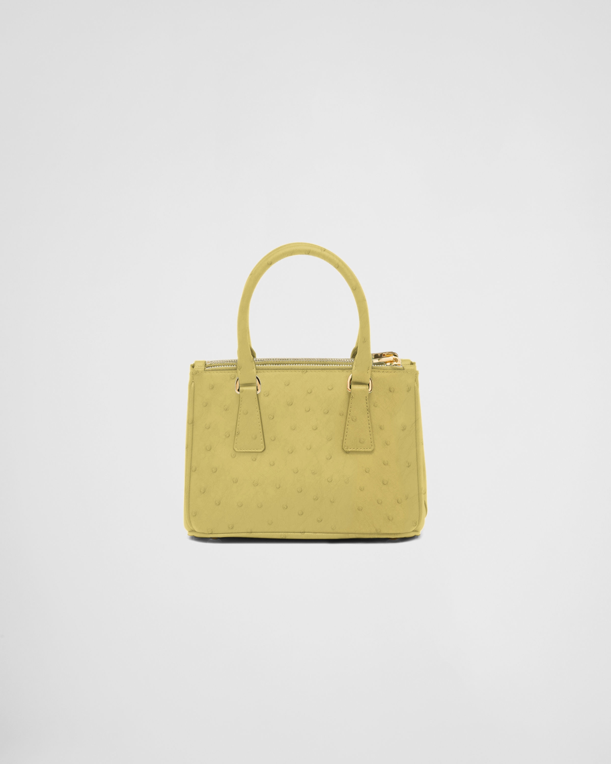 Prada ostrich top bag