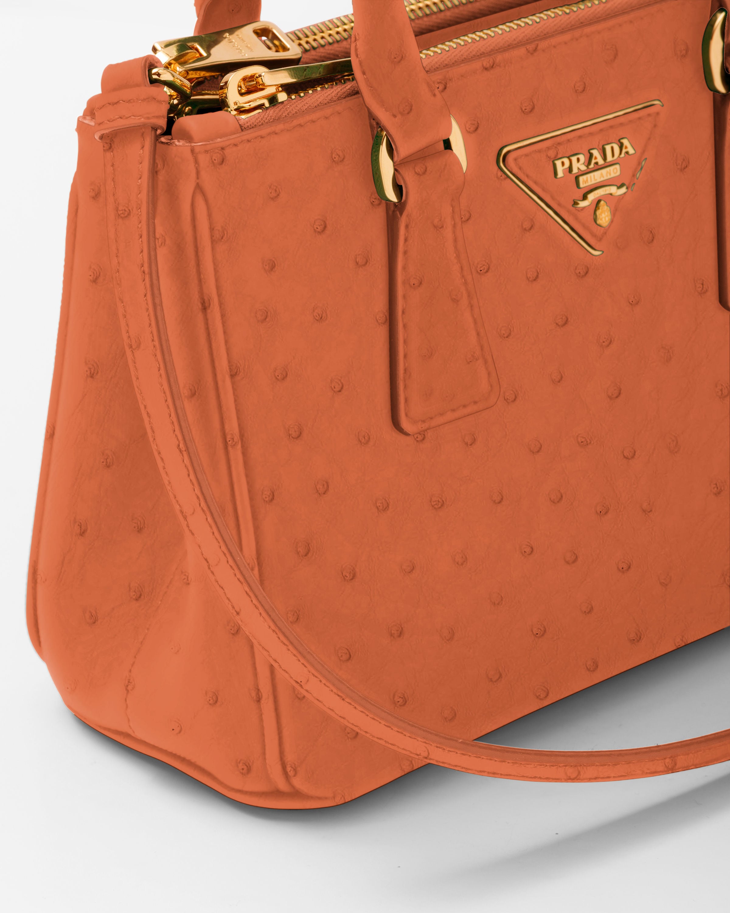 Prada ostrich purse outlet