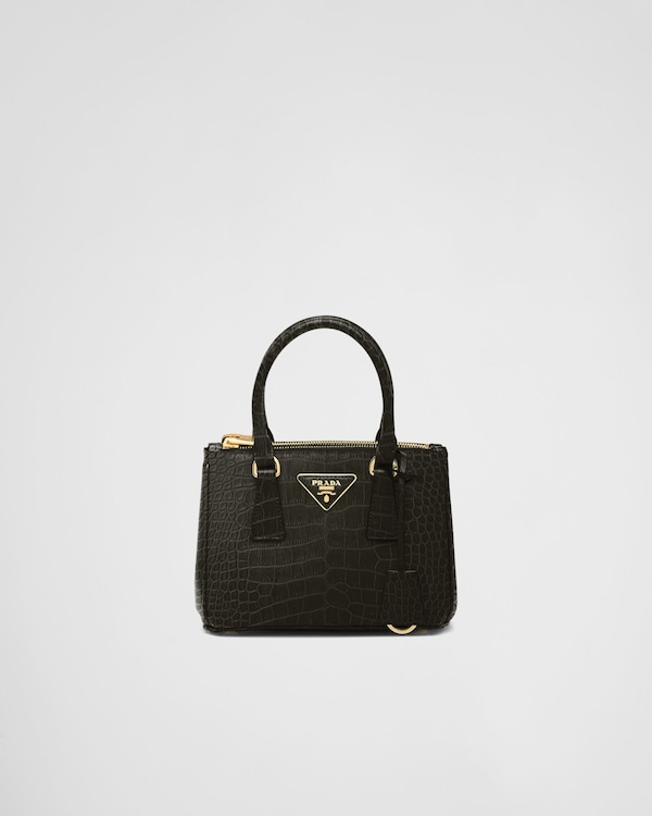 프라다 갤러리아 크로커다일 가죽 미니백 프라다 갤러리아 크로커다일 가죽 미니백