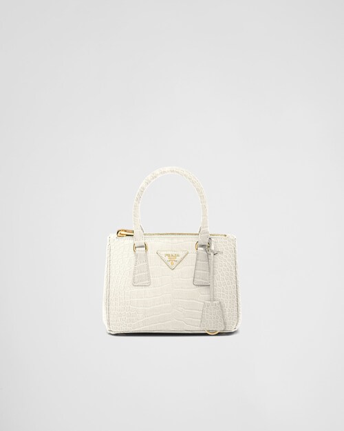 Prada Prada Galleria鱷魚皮迷你手袋 1