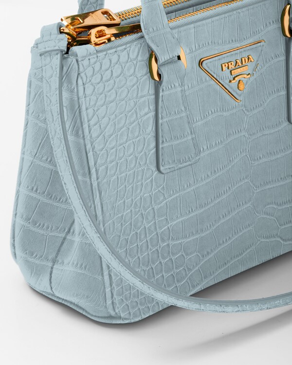 Prada Galleria mini crocodile leather bag Prada Galleria mini crocodile leather bag
