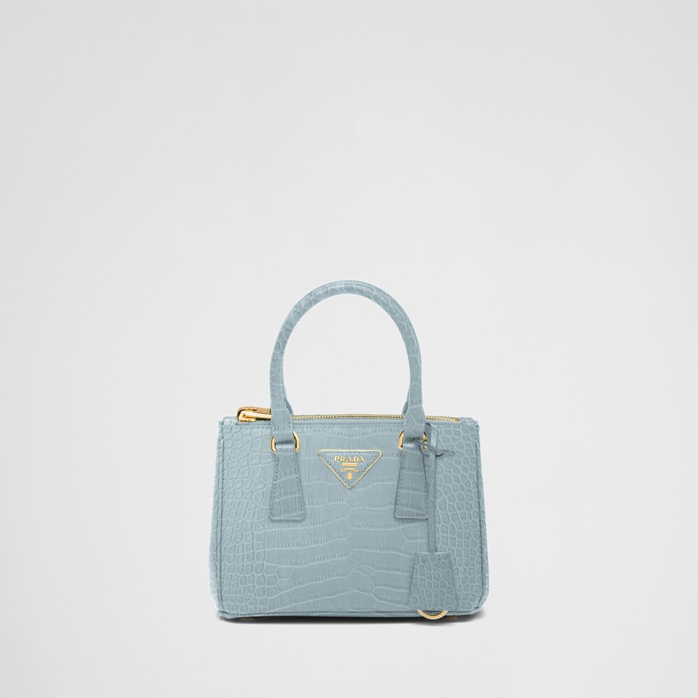 Prada Prada Galleria 鳄鱼皮迷你手袋 1