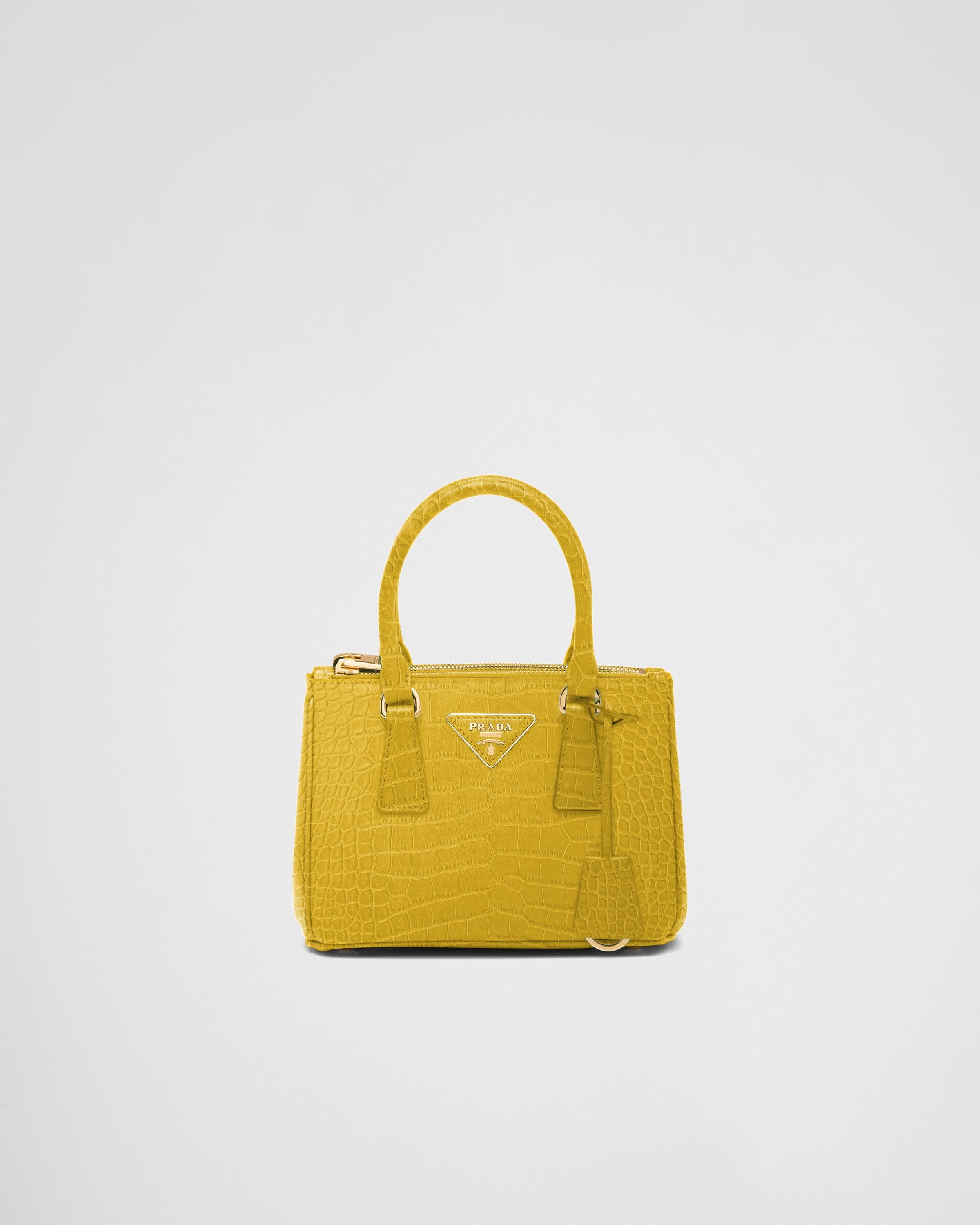 Sunny Yellow Prada Galleria Saffiano Leather Mini Bag