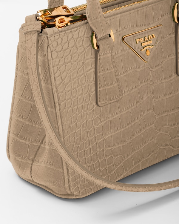Prada Galleria mini crocodile leather bag Prada Galleria mini crocodile leather bag