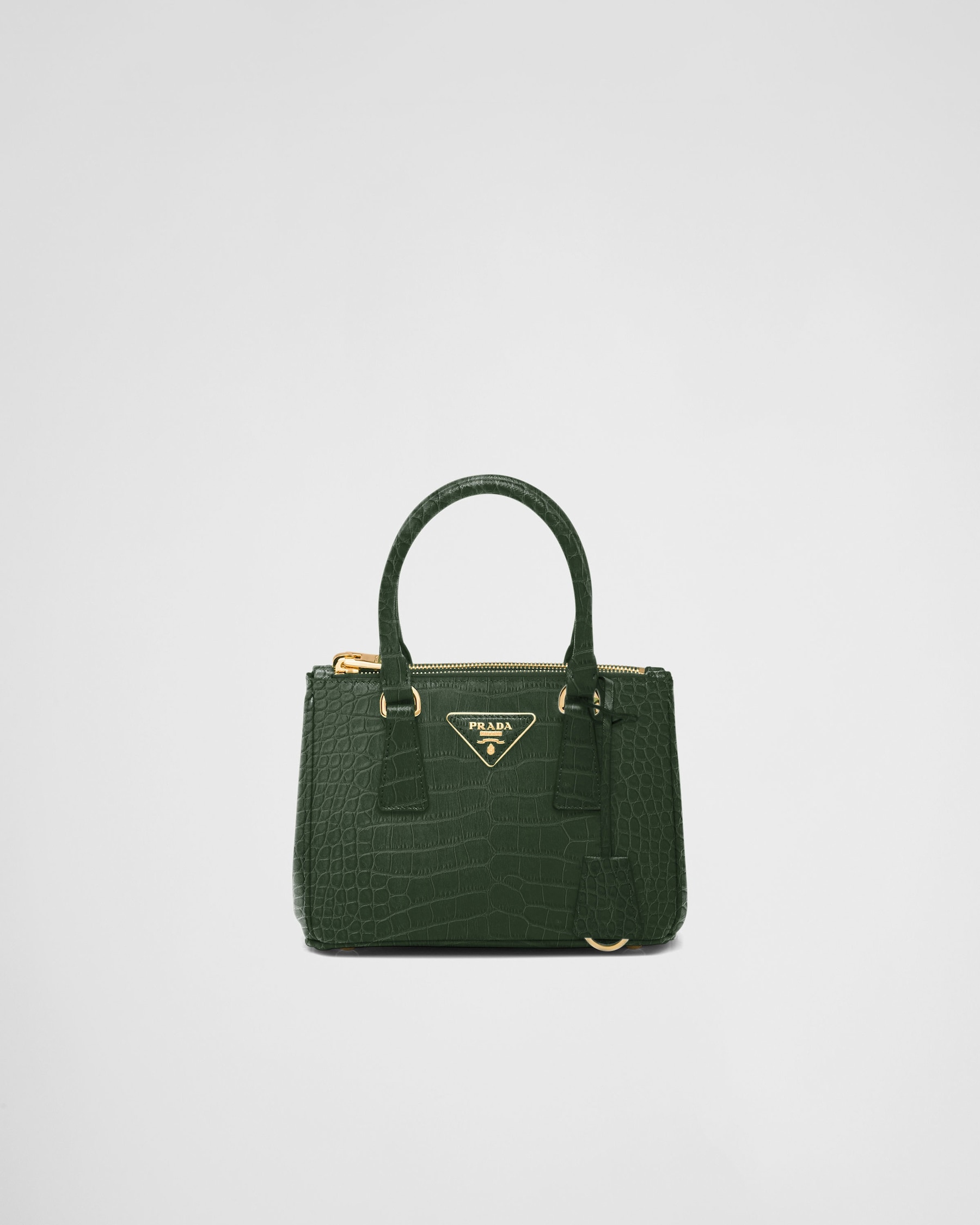 Emerald Green Prada Galleria Crocodile Leather Minibag PRADA