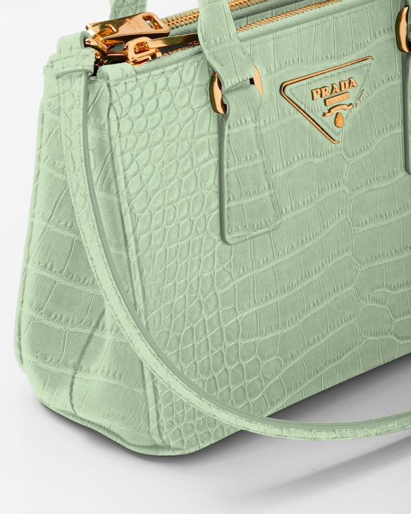 Prada Galleria mini crocodile leather bag Prada Galleria mini crocodile leather bag