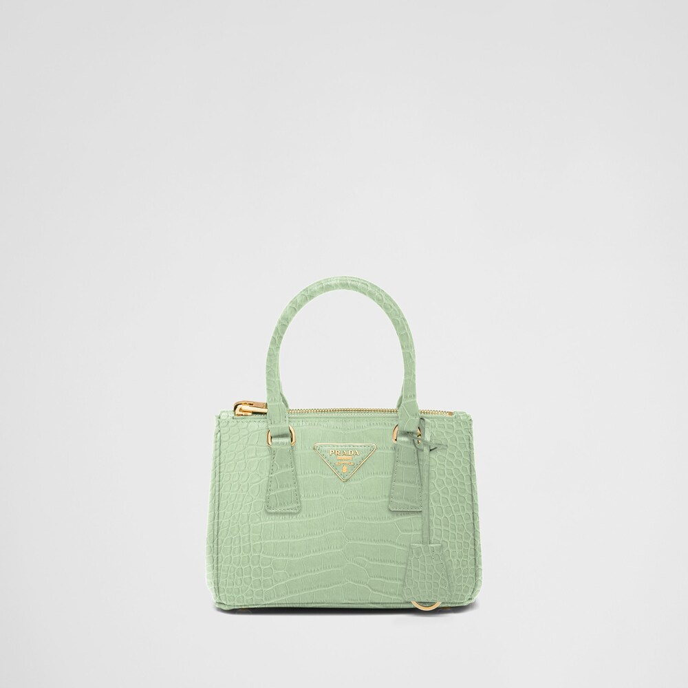 Prada Prada Galleria 鳄鱼皮迷你手袋 1