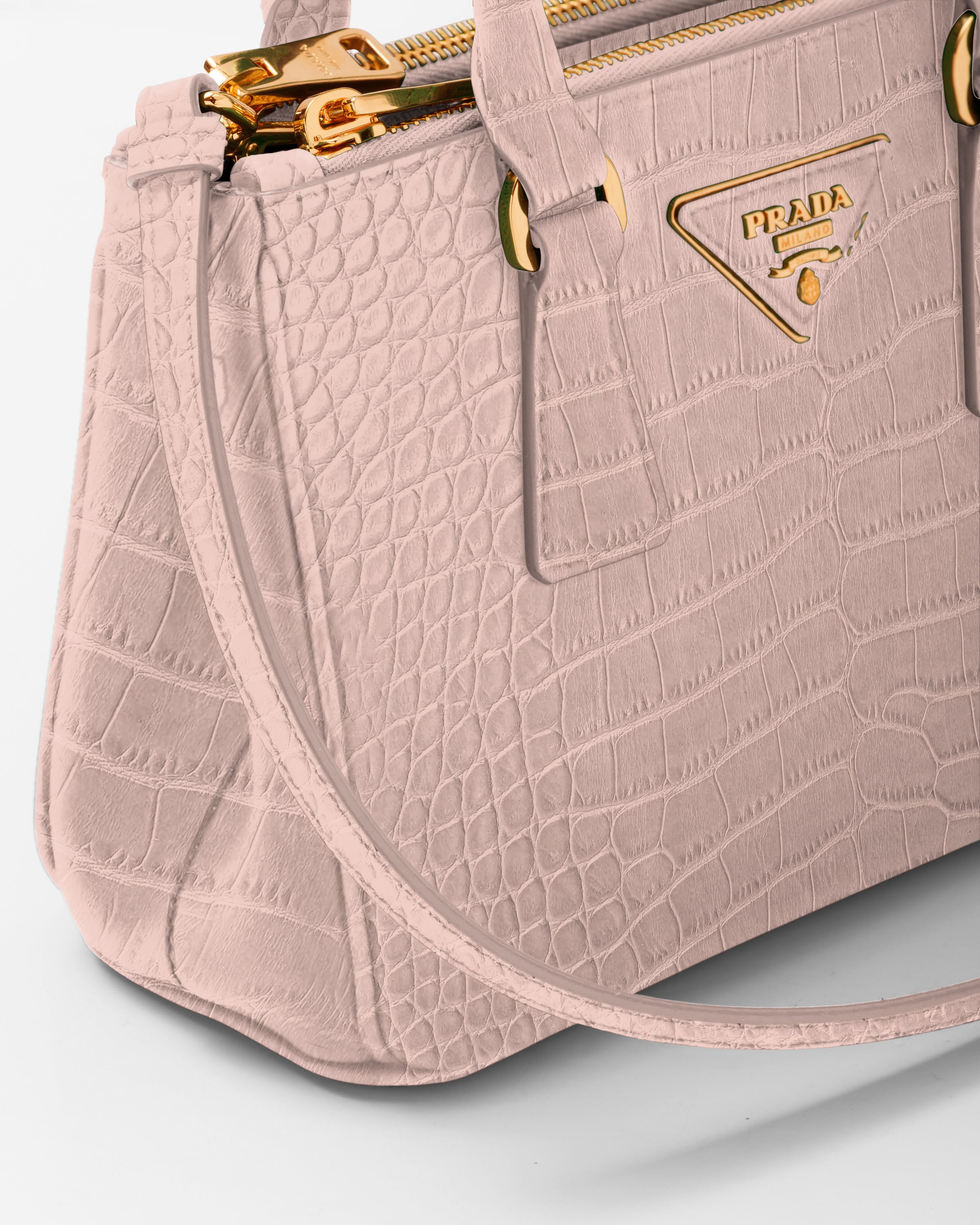 Prada Prada Galleria 鳄鱼皮迷你手袋 5