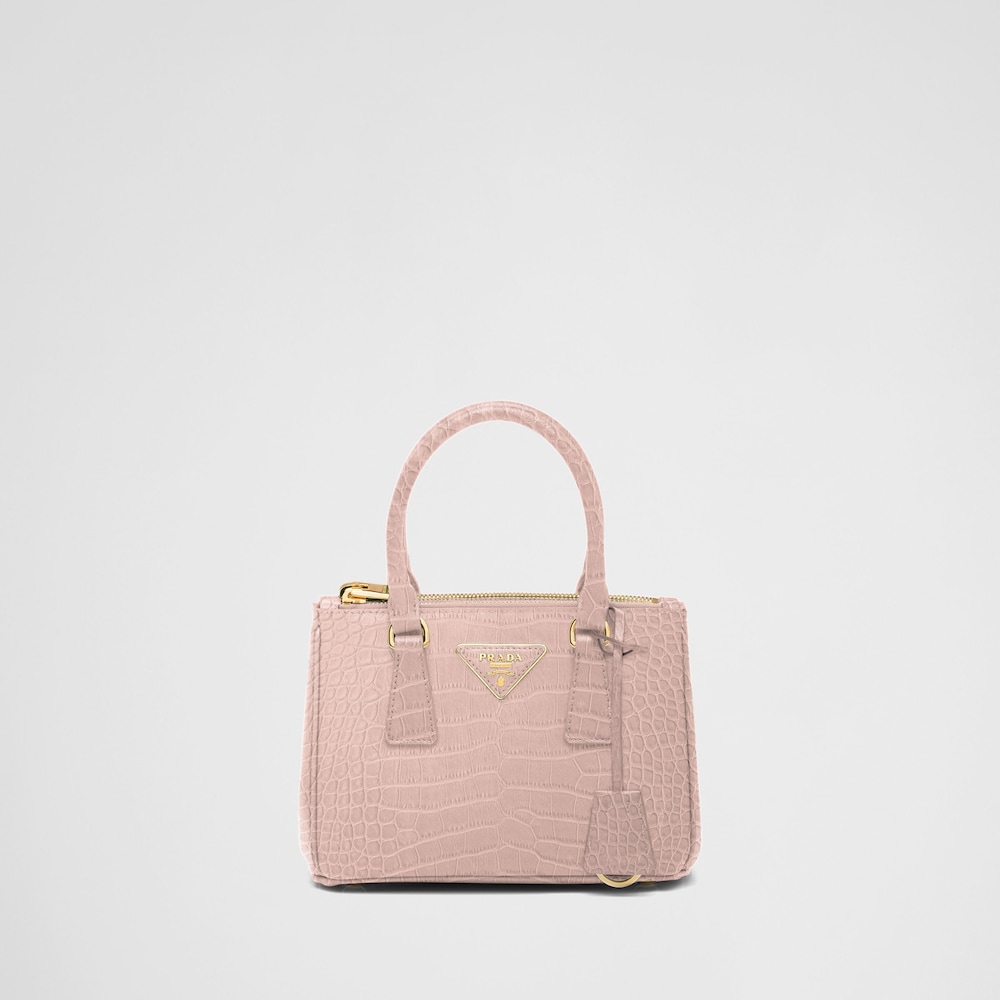 Prada Prada Galleria 鳄鱼皮迷你手袋 1