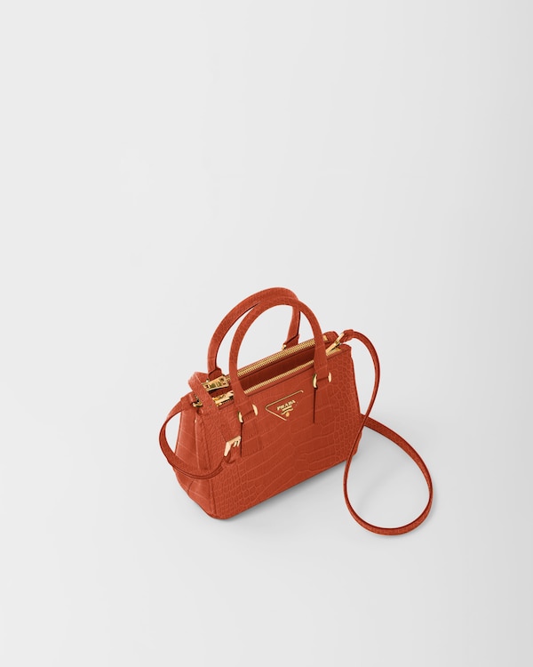 Prada Galleria Mini Bag aus Krokodilleder Prada Galleria Mini Bag aus Krokodilleder