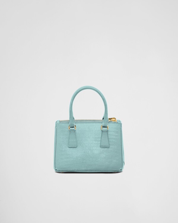 حقيبة Prada Galleria صغيرة من جلد السحلية حقيبة Prada Galleria صغيرة من جلد السحلية