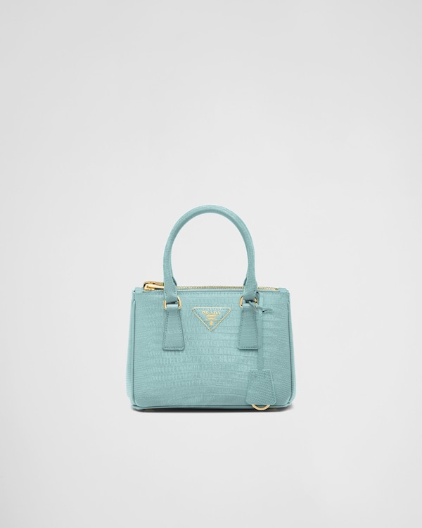 حقيبة Prada Galleria صغيرة من جلد السحلية حقيبة Prada Galleria صغيرة من جلد السحلية