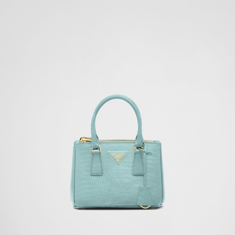 Prada Prada Galleria蜥蜴皮迷你手袋 1