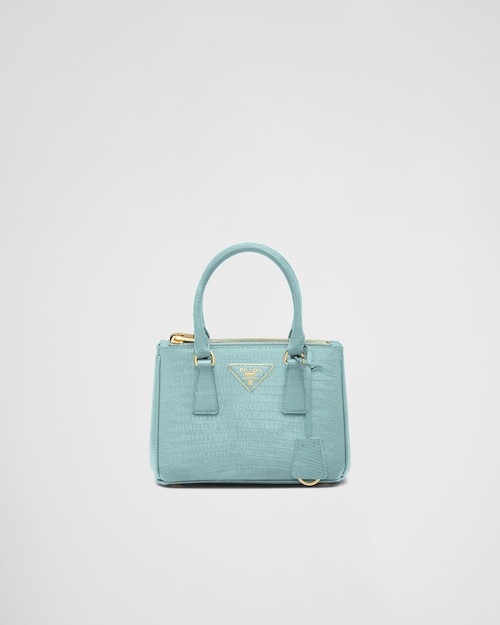 Prada Prada Galleria蜥蜴皮迷你手袋 1