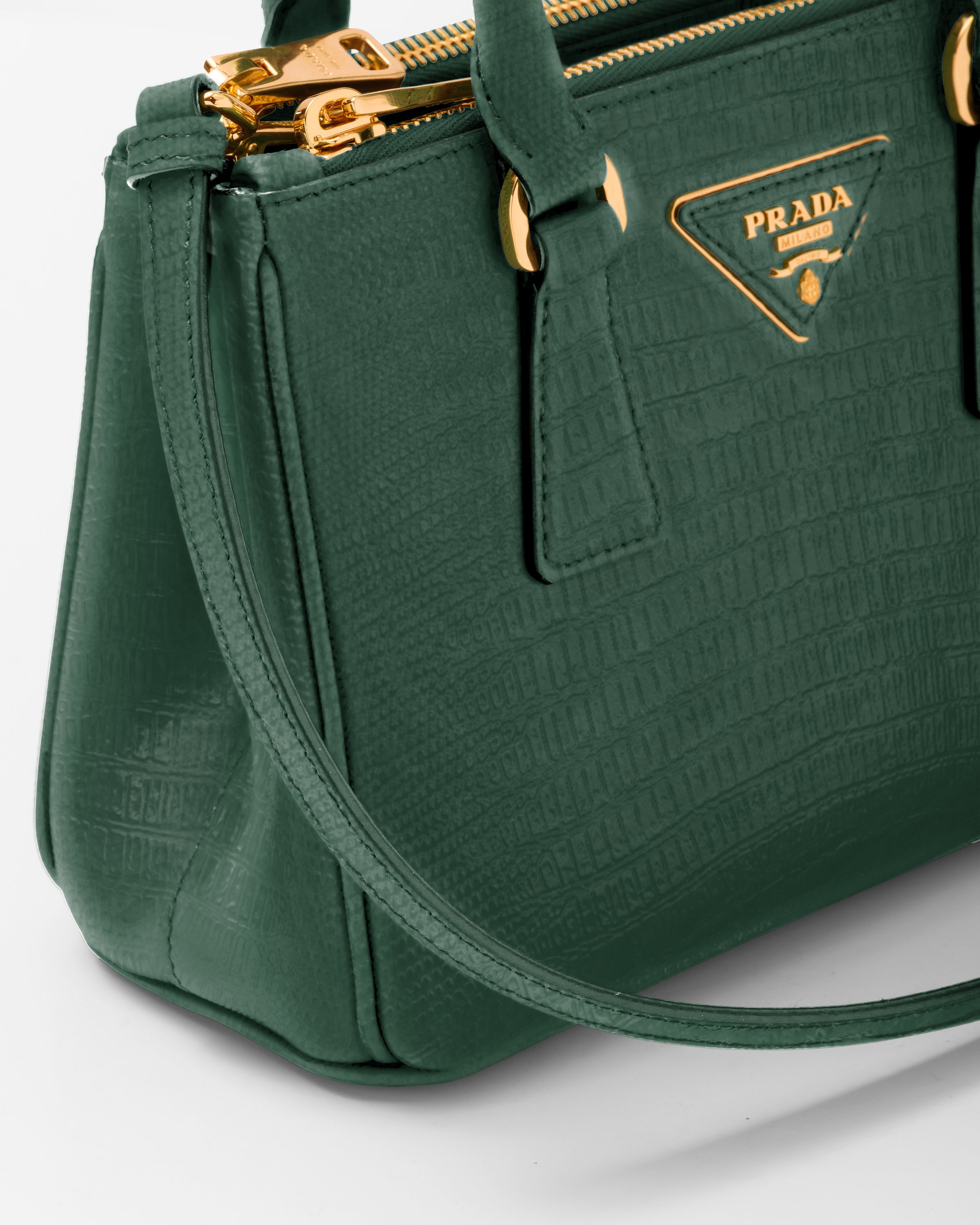 ファーグリーン プラダ ガレリア リザードスキン ミニバッグ | PRADA 