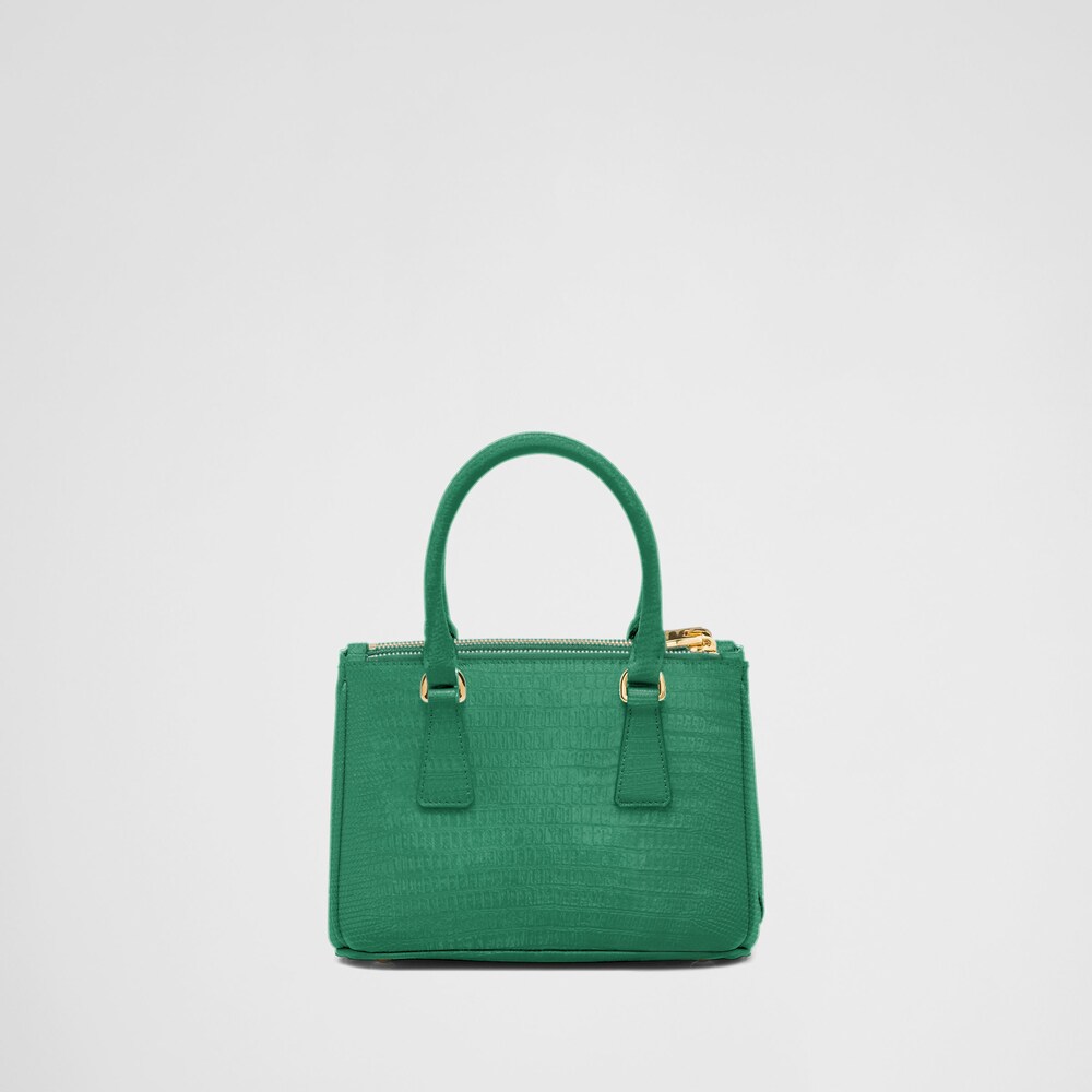 Prada Prada Galleria蜥蜴皮迷你手袋 1