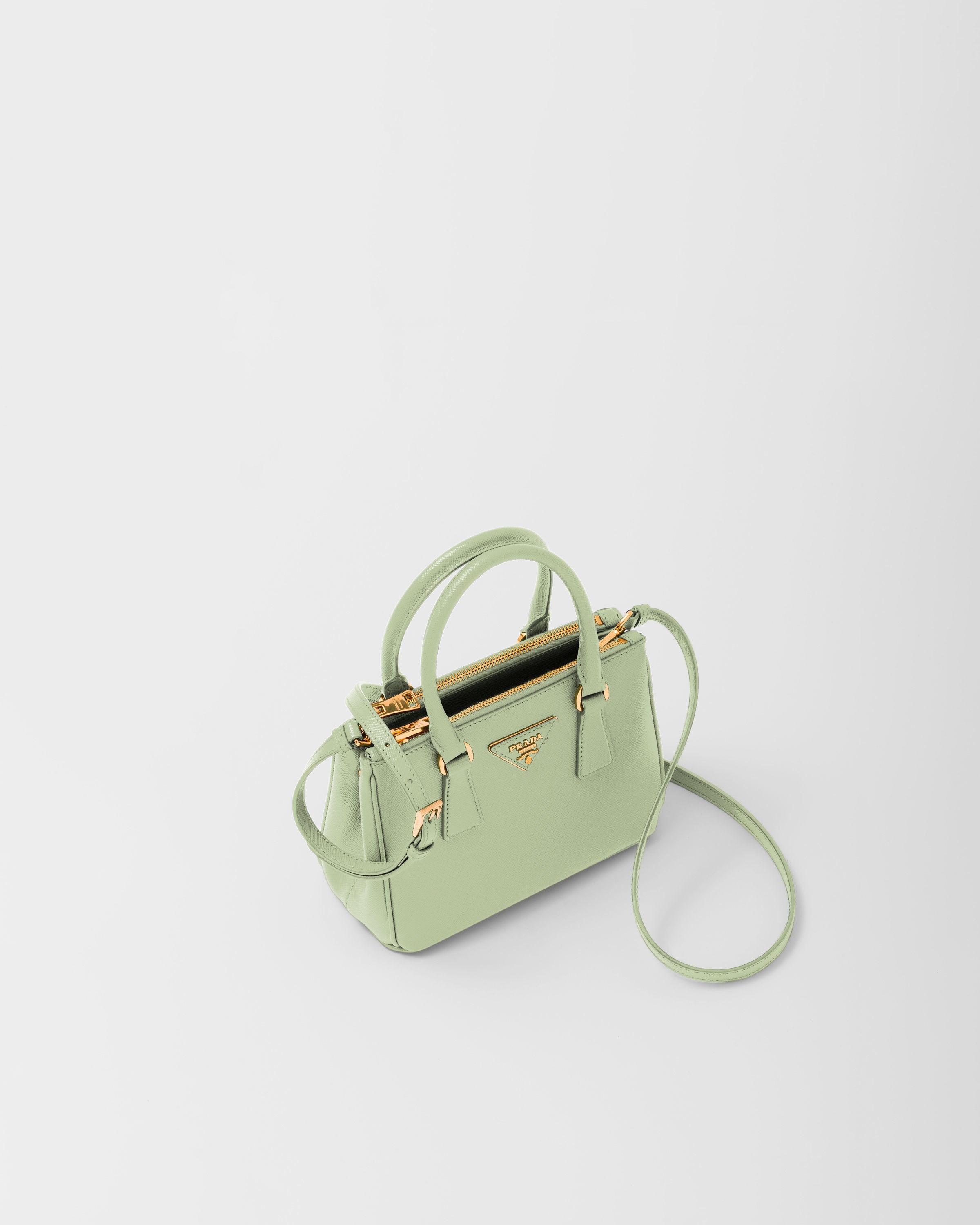 アクア プラダ ガレリア サフィアーノレザー ミニバッグ | PRADA - 日本