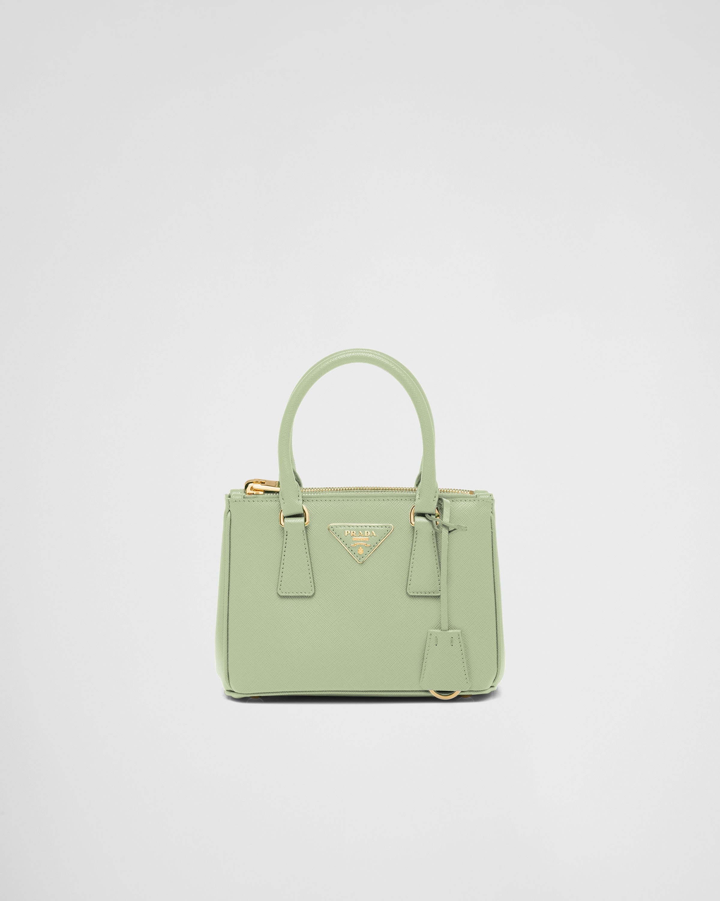 Aqua Prada Galleria Saffiano Leather Mini-bag