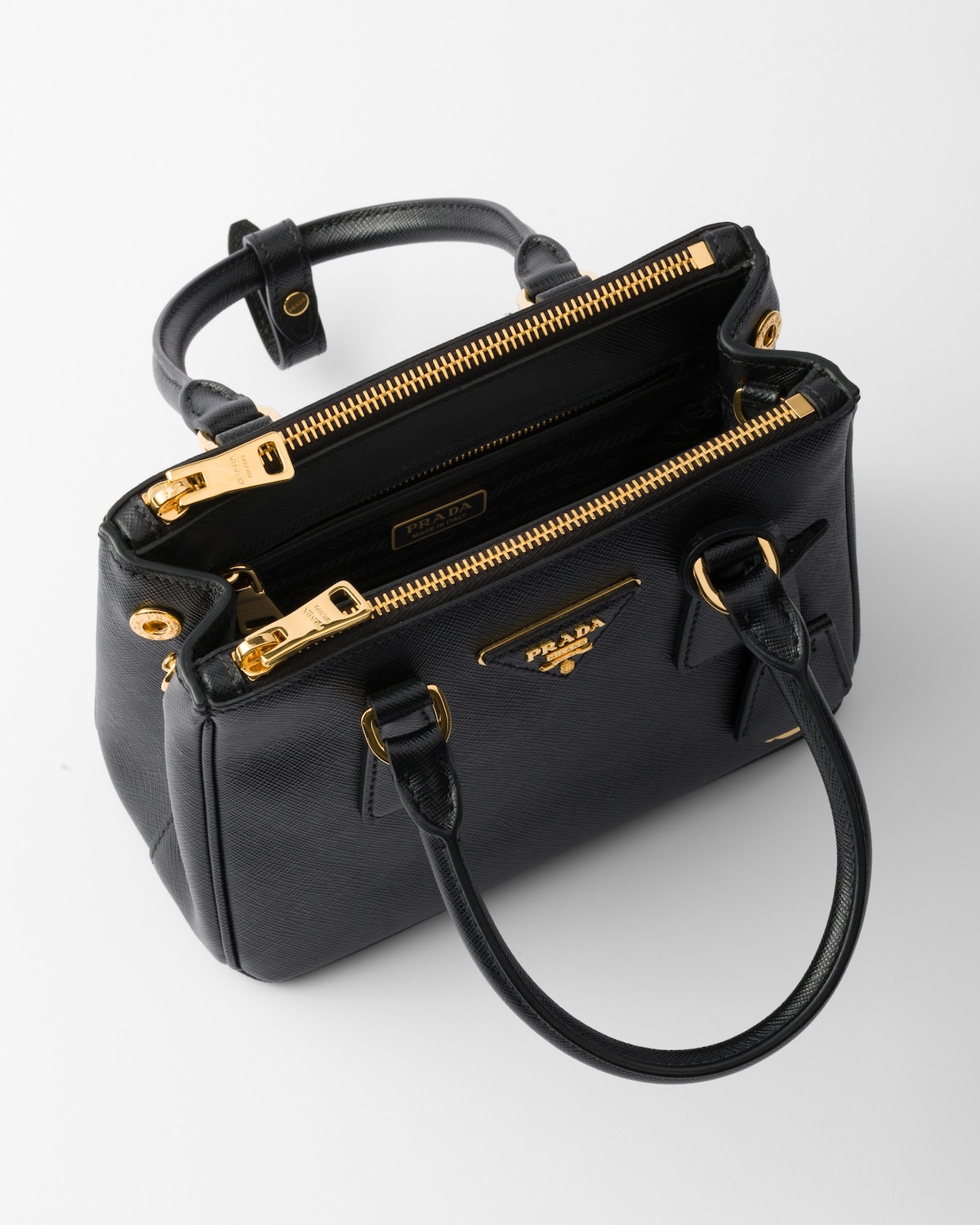 Black Prada Galleria Mini Saffiano Leather Bag | PRADA - United States