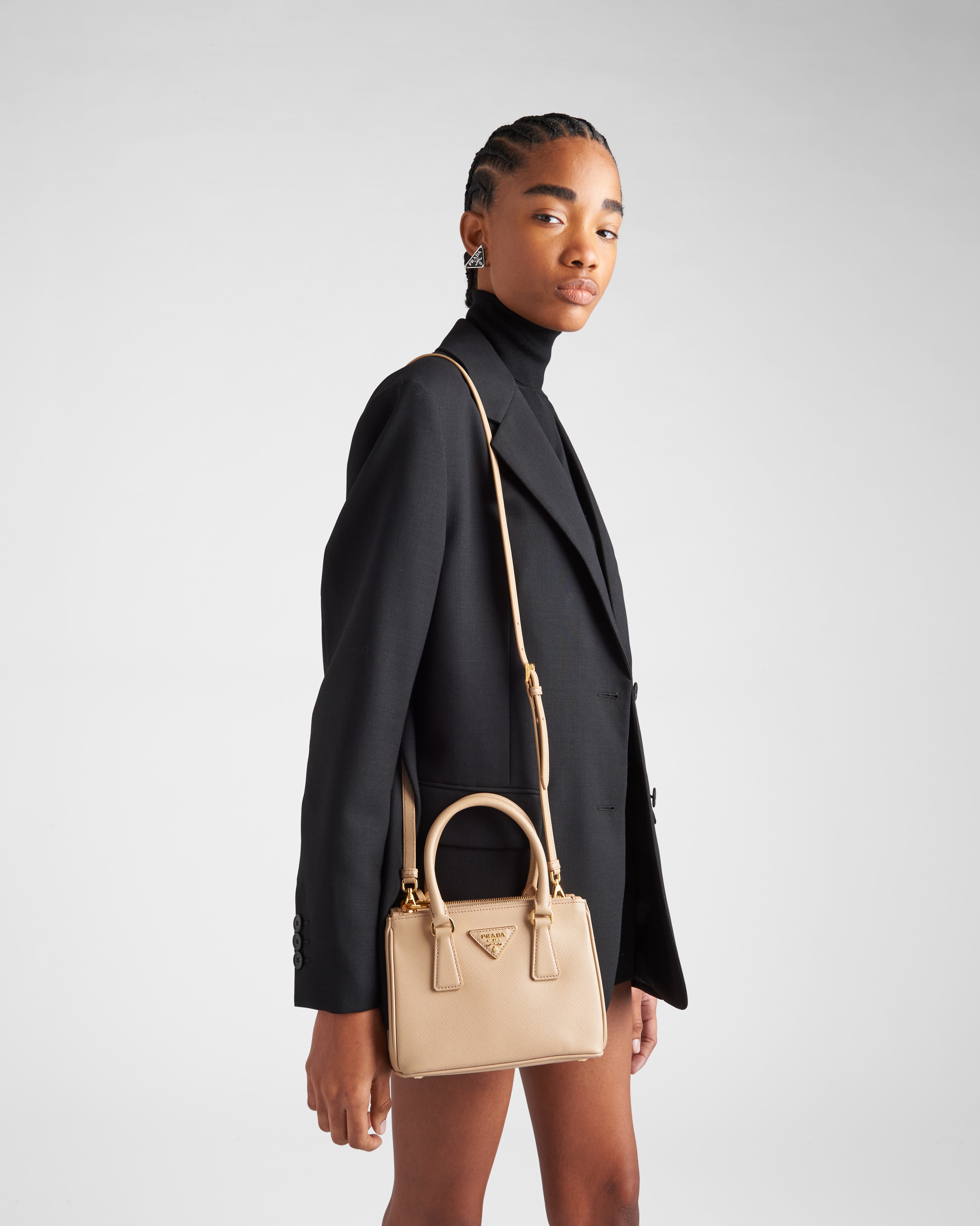 Womens Top handles | Prada Leather mini-bag • Bierzohub