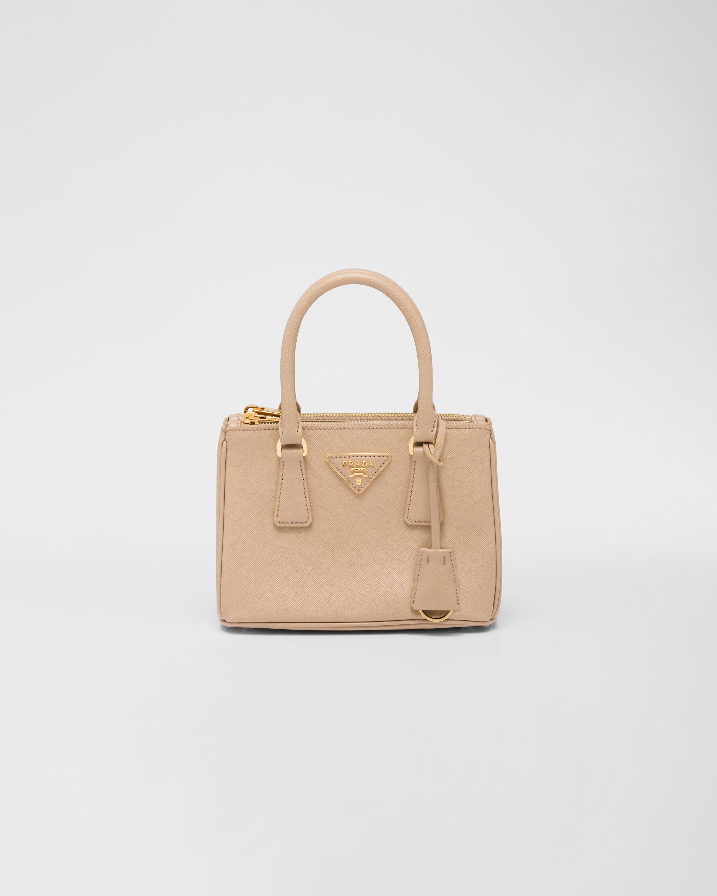 Sand Beige Prada Galleria Saffiano Leather Mini-bag