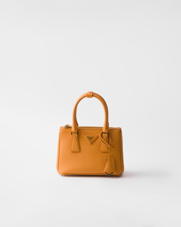 Tabacco Cotton canvas mini handbag | PRADA