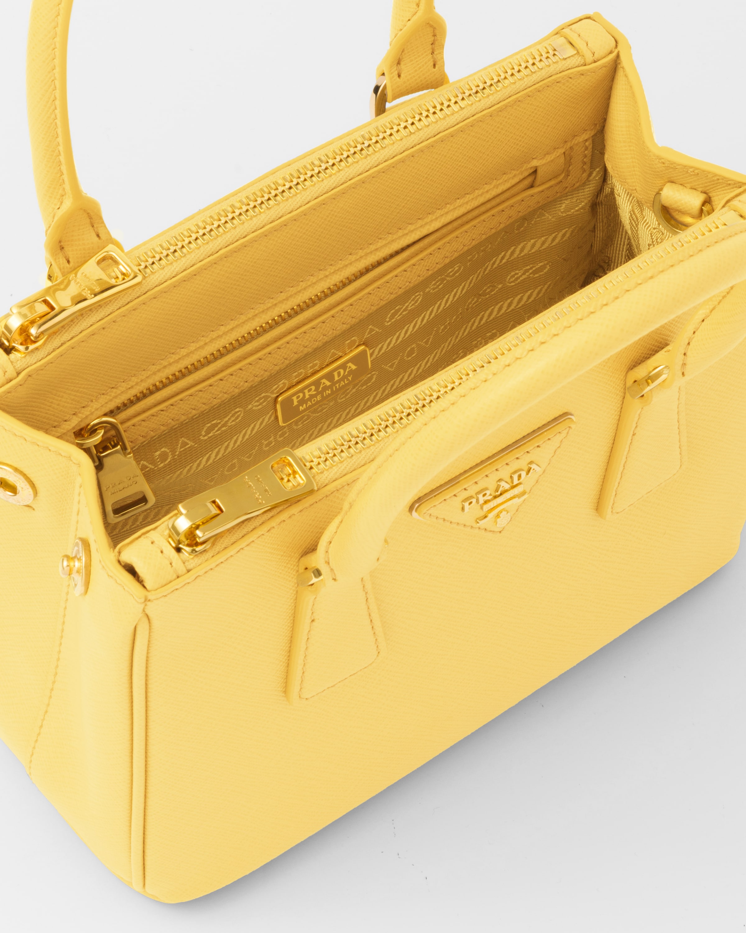 mini yellow prada bag