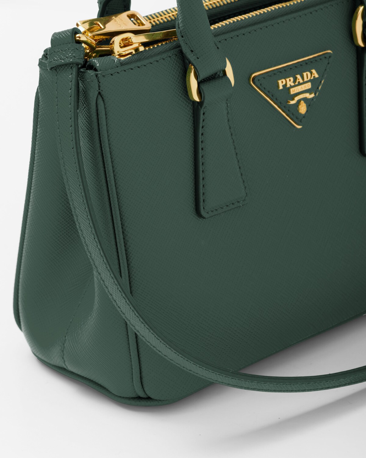 Emerald Green Prada Galleria Saffiano Leather Mini bag PRADA