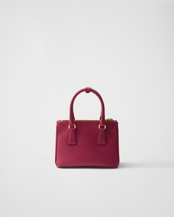 Mini sac Prada Galleria en cuir Saffiano - Rose Bruyère Mini sac Prada Galleria en cuir Saffiano - Rose Bruyère