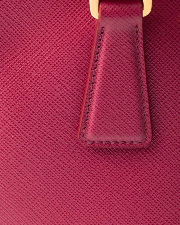 Mini sac Prada Galleria en cuir Saffiano - Rose Bruyère Mini sac Prada Galleria en cuir Saffiano - Rose Bruyère