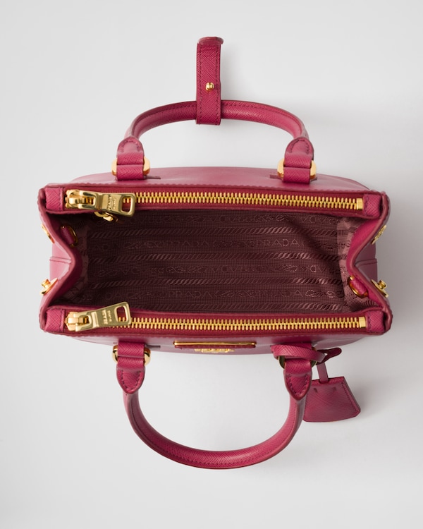 Mini sac Prada Galleria en cuir Saffiano - Rose Bruyère Mini sac Prada Galleria en cuir Saffiano - Rose Bruyère