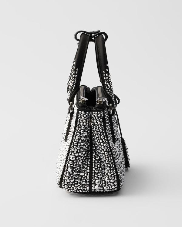 Prada Galleria satin micro-bag with decorations Prada Galleria satin micro-bag with decorations
