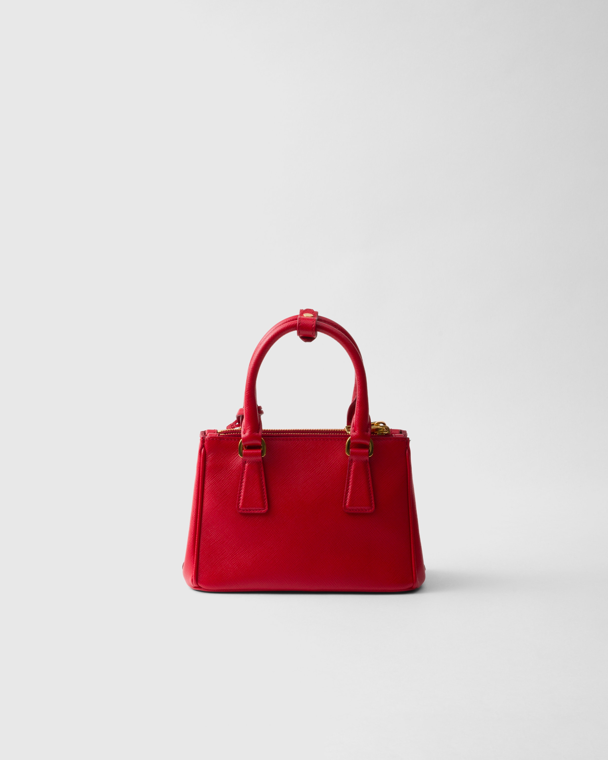 激安通販サイト Prada Red Galleria PRADA | bag micro leather Saffiano ゴルフバッグ・キャディバッグ