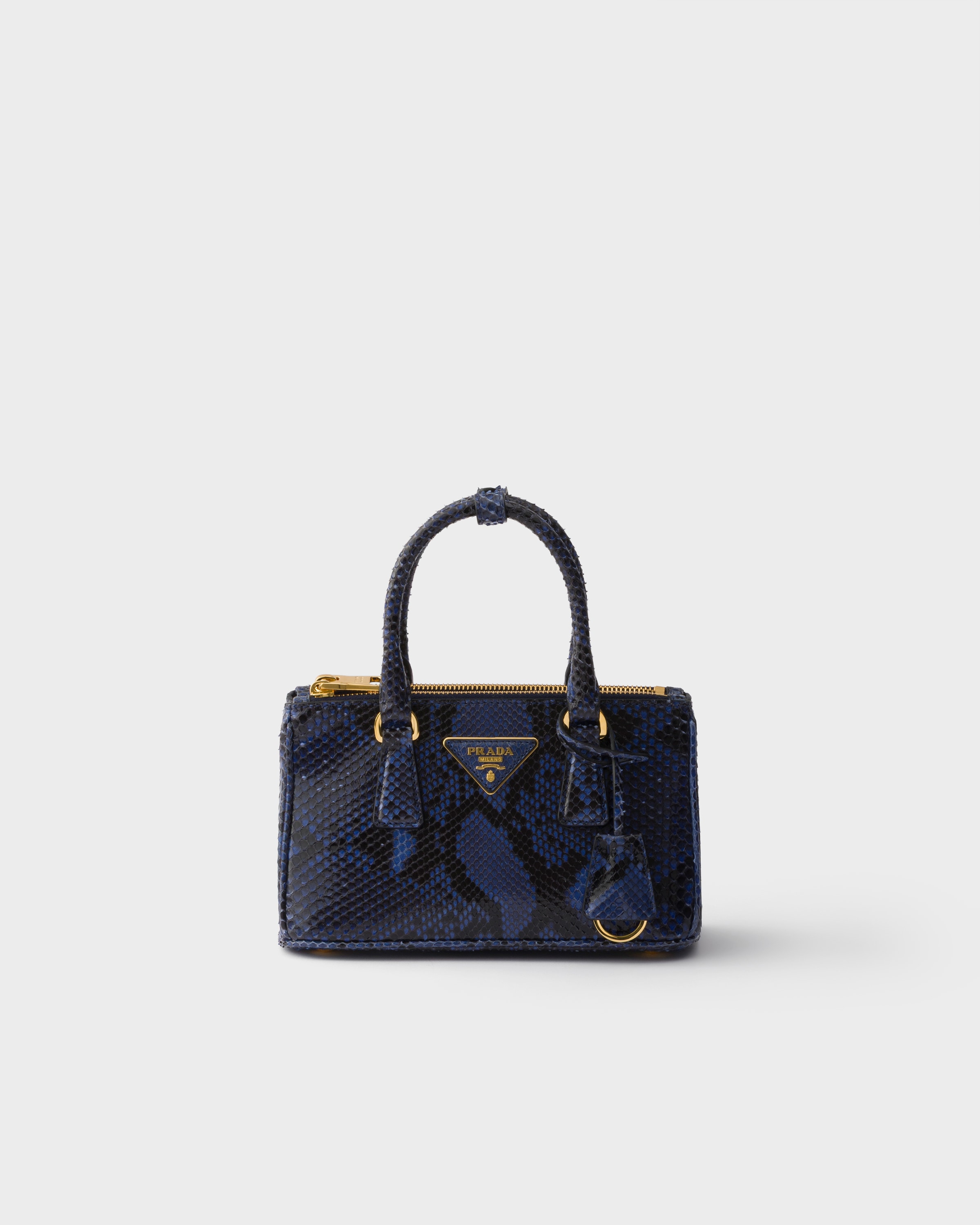 Galleria python leather mini-bag — Bluette — 1BA916_2AMY_F0016_V_EOO