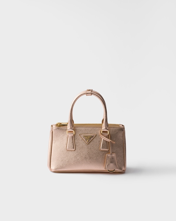 Prada Galleria patent Saffiano leather mini-bag - Powder Pink Prada Galleria patent Saffiano leather mini-bag - Powder Pink