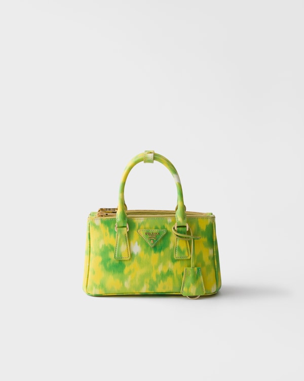 Prada Galleria mini printed Saffiano leather bag - Yellow Prada Galleria mini printed Saffiano leather bag - Yellow
