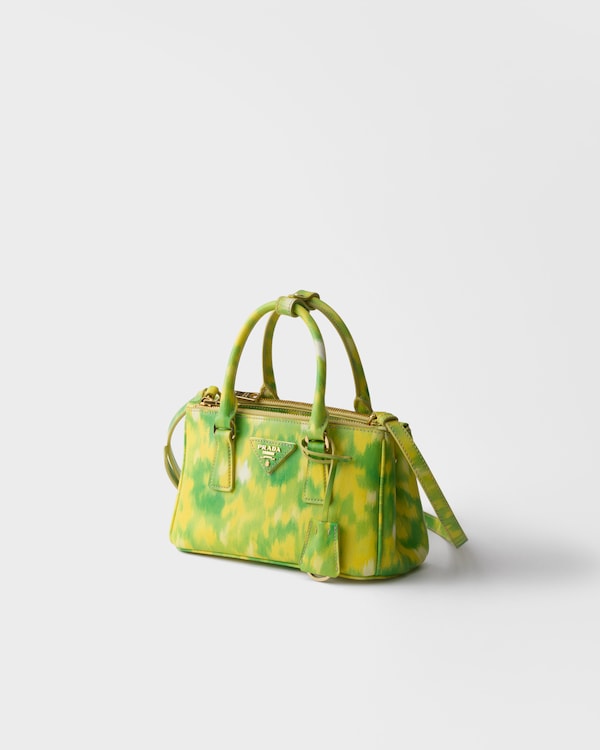 Prada Galleria mini printed Saffiano leather bag - Yellow Prada Galleria mini printed Saffiano leather bag - Yellow