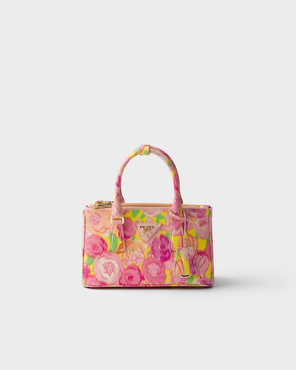 Pink Prada Galleria printed Saffiano leather mini-bag | PRADA
