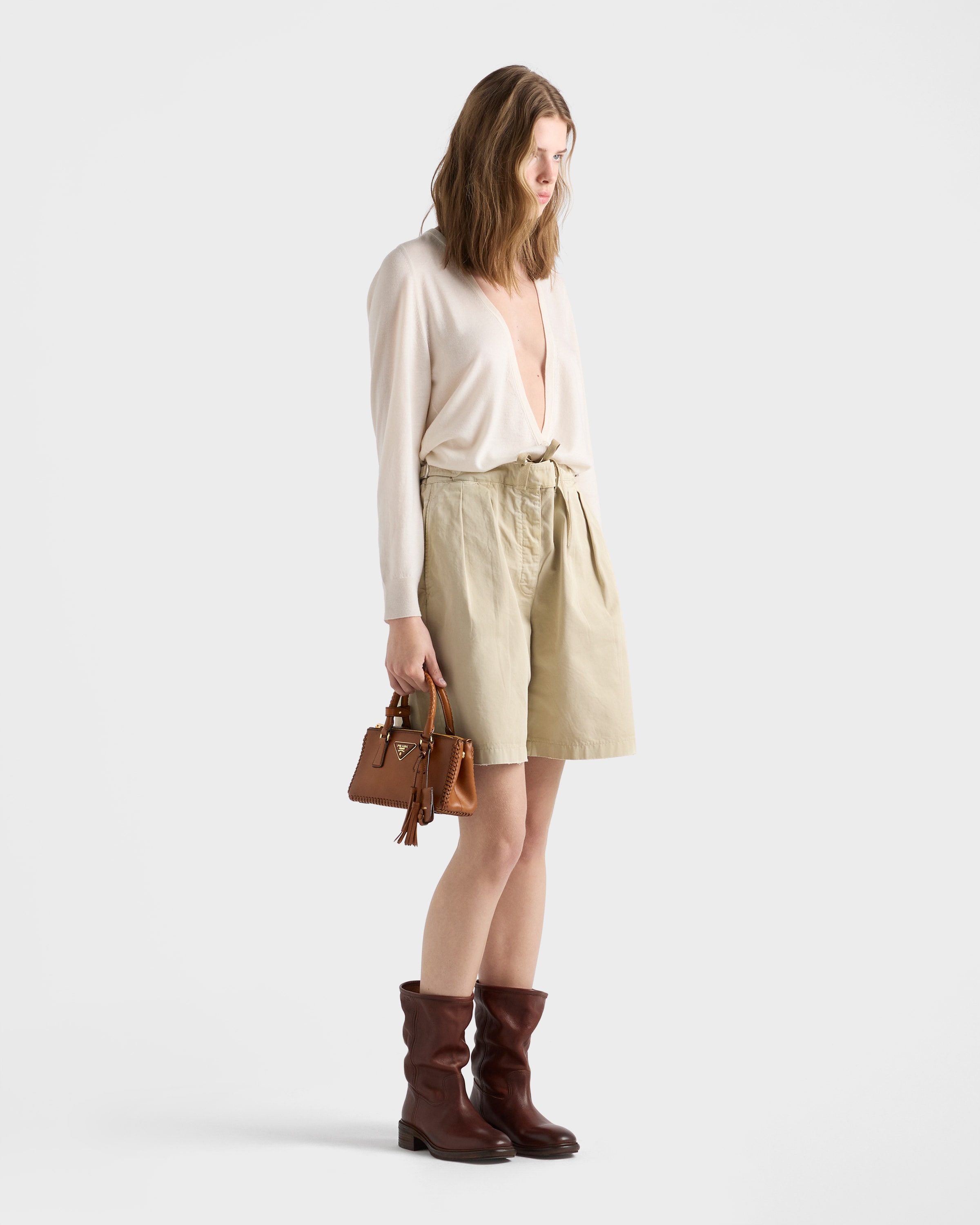 Cognac Prada Galleria mini leather bag | PRADA - United States