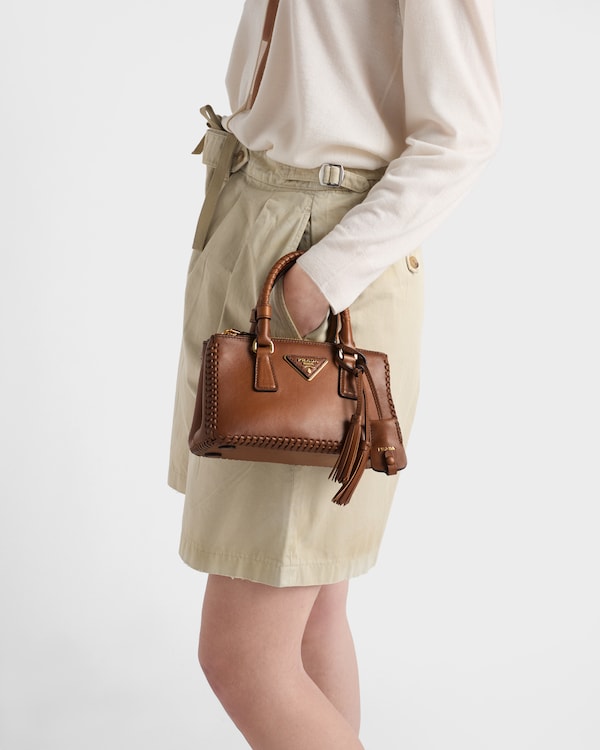 Borsa Prada Galleria mini in pelle - Cognac Borsa Prada Galleria mini in pelle - Cognac